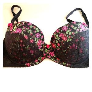 Beautiful Floral Print Bra